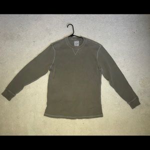 true grit long sleeve thermal knit shirt